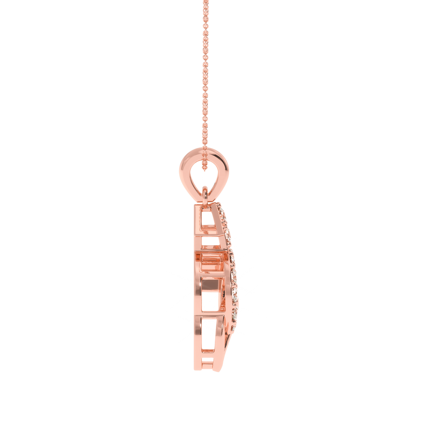 0.18ct Gender Harmony Natural Diamond Pendant SOLITAIREKART